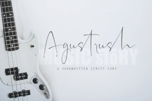 Agustrush: A Handwritten Font for Timeless Craft Projects