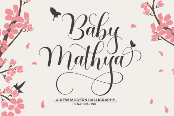 Baby Mathya: A Handwritten Font for Elegant Typography