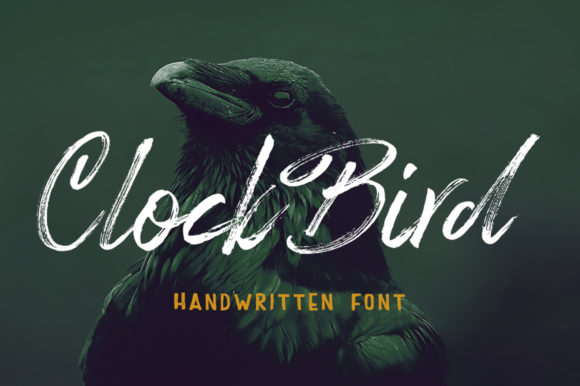 Clock Bird Font: Quirky Handwritten Typography for Digital Branding