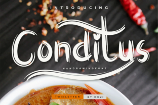 Conditus: A Handwritten Font for Editorial Elegance