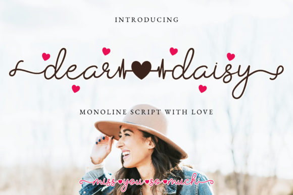 Dear Daisy Font for Creative Makers and Branding Projects