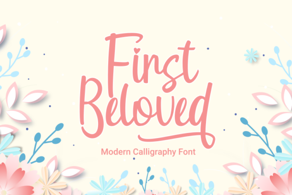 First Beloved Font: A Modern Handwritten Typeface for Crafters
