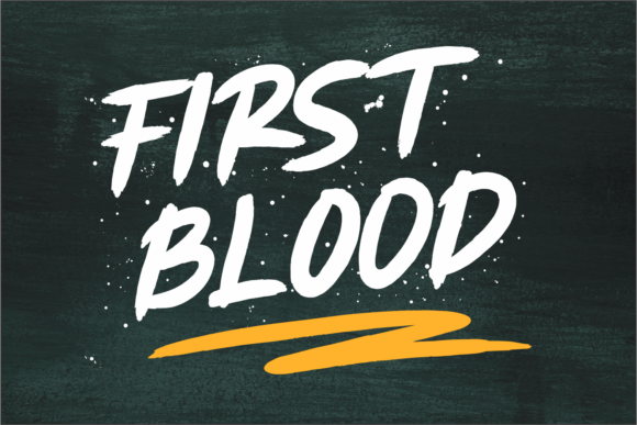 First Blood Font for Branding and Creative Projects