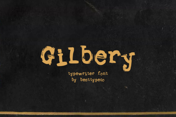 Gilbery: A Handwritten Font for Creative Publication Projects