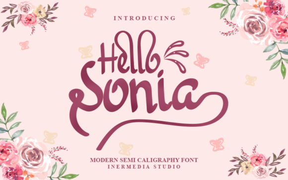 Hello Sonia Font: A Charming Handwritten Typeface for Makers