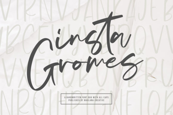 Insta Gromes Font Adds Handwritten Charm to Business Design