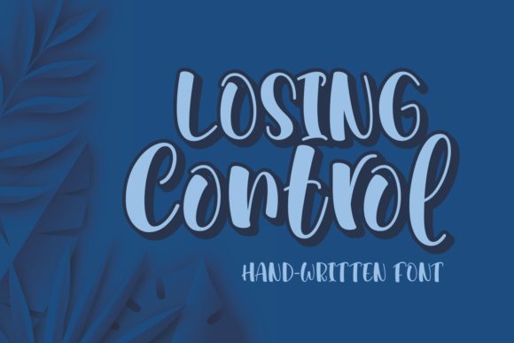 Losing Control Font: A Handwritten Typeface for Timeless Design