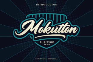 Mokutton Font for Handmade and Commercial Craft Projects