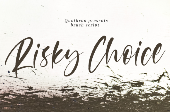 Risky Choice Font: Elevating Brand Identity with Handwritten Style