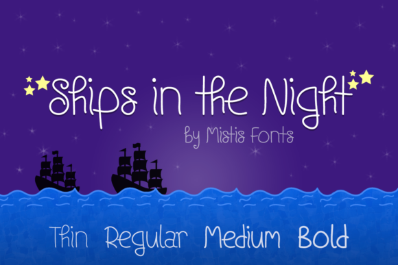 Ships in the Night Font for Digital Branding and Web Design