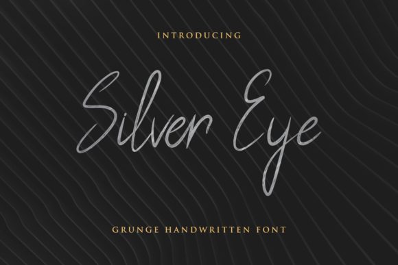 Silver Eye Font for Makers and Designers