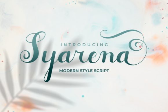 Syarena: A Flowing Handwritten Font